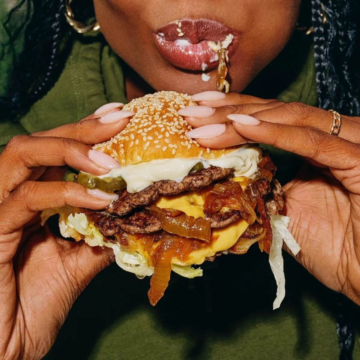 Burger close-up